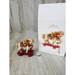 Hallmark pony for Xmas 2009 horse spare ornament new Xmas tree